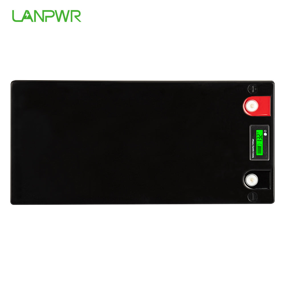 LANPWR 12V 200Ah Plus LiFePO4 Battery, Built-in 200A BMS, 2560Wh Energy, Maximum Continuous Load 2560W